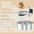 thumbnail image 4 of Dlopede Cat Water Fountain Motion Sensor Water Dispense for Cats and Dogs,Stainless Steel Battery Operated Pet Water Fountain,12L/406oz, 4 of 11