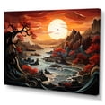 thumbnail image 2 of Designart "China Dragons horizon" Chinese Wall Art Print, 2 of 5
