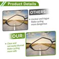 thumbnail image 3 of Unique Bargains Universal Motorcycle Rear View Mirrors Adjustable Bar End Side Mirrors Mount Iron Plastic 1 Set M10 Leaf Shape Red, 3 of 7