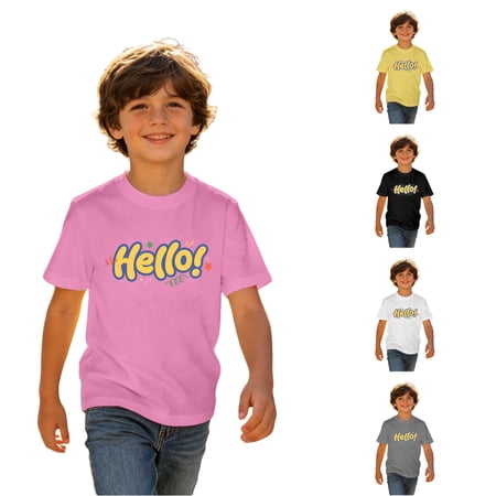 FYDUU Kids First Day Of School T-Shirt for Boys Back To School Casual Tee Shirts Short Sleeve Summer Tops Soft Fashion Graphic T Shirts 10-11 Years