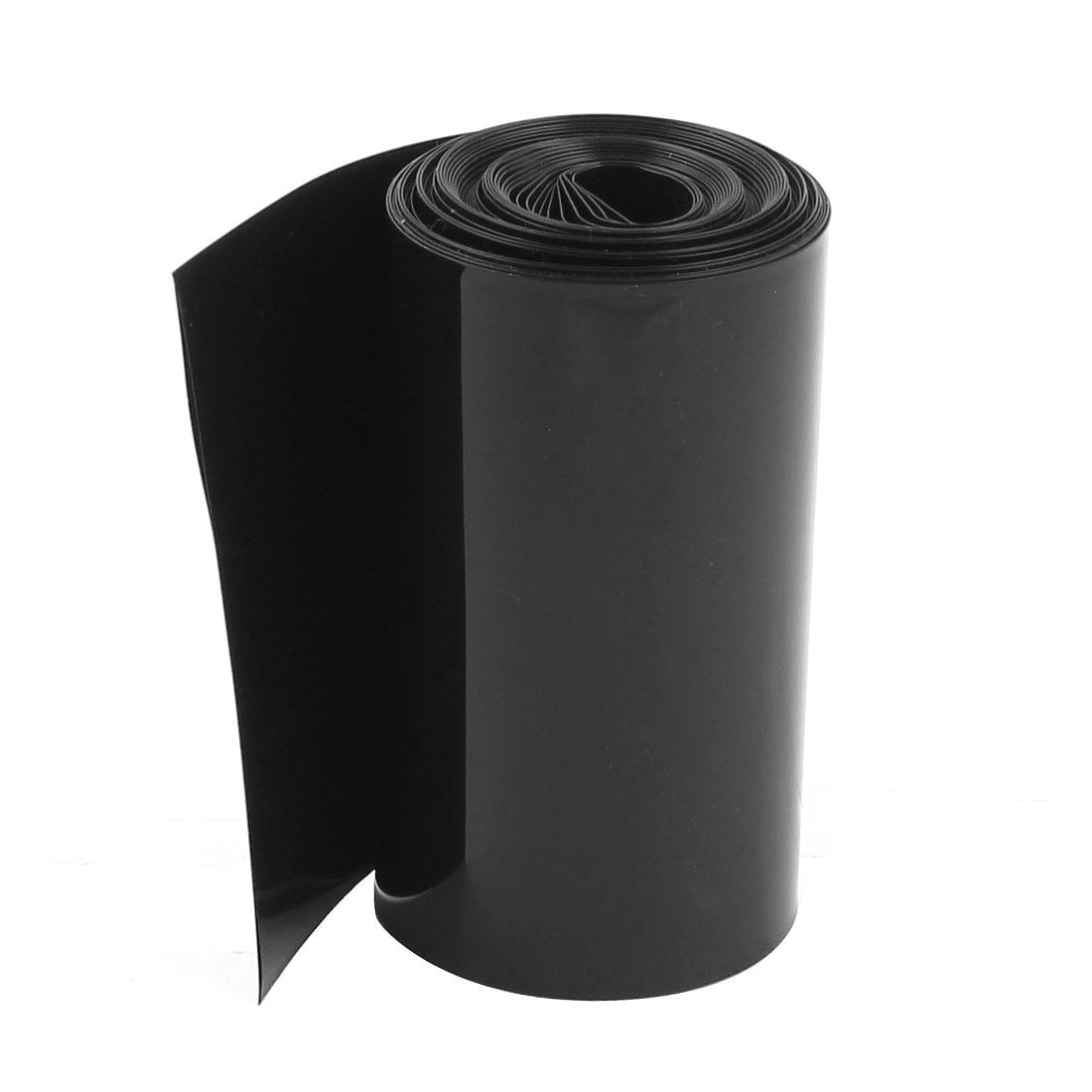 85mm/55mm PVC Heat Shrink Tubing Wrap Black 5m 16.4ft for 18650 Battery