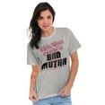 thumbnail image 5 of Retro This Mom Can Be A Bad Mutha Women's Graphic T Shirt Tees Brisco Brands S, 5 of 5