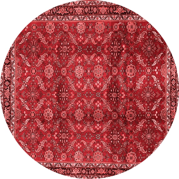 Ahgly Company Indoor Round Persian Red Traditional Area Rugs, 6' Round