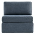 thumbnail image 2 of CHITA Modern Fabric Armless chair with Reversible Chaise for Living Room Bedroom, Blue, 2 of 6
