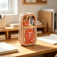 thumbnail image 4 of High Capacity Pencil Case, Aesthetic Big Pencil Bag Pouch Box Organizer Pen Case with Zipper, Kawaii Stationery Storage and Organizer, Classroom Office Supplies for Teen and Adult, 4 of 6