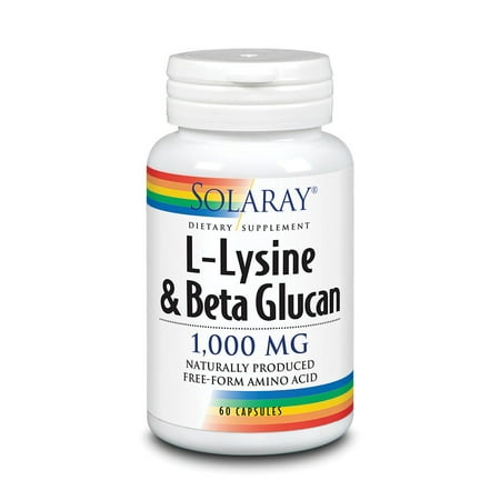 Lysine with Beta Glucan Solaray 60 Caps