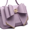 thumbnail image 2 of Like Dreams Women's Vegan Leather Adjustable Strap Jasmine Bowtie Easter Crossbody Bag, Lilac, 2 of 5