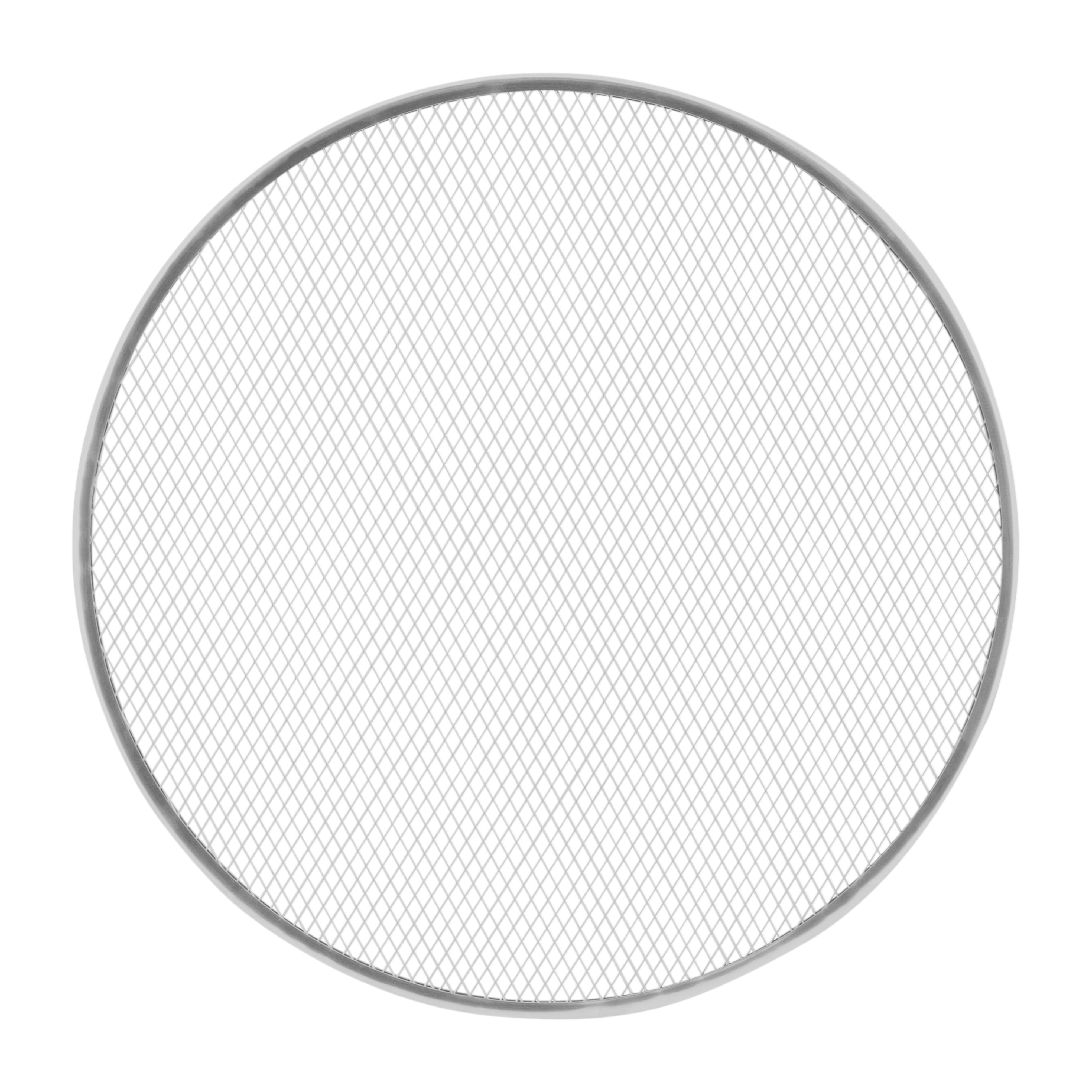 (4 pack) Mainstays Uncoated 16" Stainless Steel Pizza Pan Screen, Crisper, Large, Gray