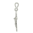 thumbnail image 2 of FB Jewels Sterling Silver Diamond-Cut Crucifix Pendant, 2 of 4