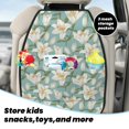 thumbnail image 5 of Naloa Lilies Flowers 2Pcs Anti-Kick Back Seat Cover Kick Mat, Car Seat Protector with 3 Storage Pockets, 5 of 8