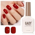 thumbnail image 1 of Esmalte de uñas en gel GAOY, rojo rubí, 16 ml, remoja y cura con luz UV, 1 of 7