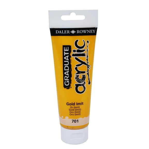 Daler-Rowney Graduate Acrylic, 120ml Tube, Gold