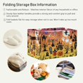 thumbnail image 6 of FREEAMG Halloween Woods Spooky Tree Pumpkins Storage Bin for Toy Storage Basket Dirty Clothes Sundries Office Home Closet Organizer Waterproof Laundry Basket, 1 PCS, 6 of 7