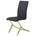 thumbnail image 5 of Carmelia Upholstered Dining Side Chair Black (Set of 4), 5 of 15