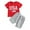 Red, variant on TOWED22 4th of July Baby Boy Outfit T Shirt Shorts 2pcs Set Toddler Fourth of July Outfits Kids Summer Cute Clothesï¼Red,18-24 Mï¼