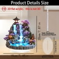 thumbnail image 2 of Bwiyojiz Home Decor Decoration Ornaments Desktop Rockery Flowing Water Fountains Living Room Feng Shui Wheel Circulation 2D Flat, Christmas Gifts, Multicolor, 2 of 6