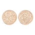 thumbnail image 4 of SUTENGDA 2pcs Wax Seals Sealing Brass Heads Copper Stamp Head Replacement, 4 of 8