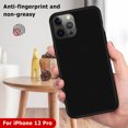 thumbnail image 4 of Black Matte Case for iPhone 16 Pro Max Case Back Soft Silicone Cover for iphone 13 12 11 14 15 Pro Max 7 8 6s 16 Plus Cases Capa black For iPhone 14 Pro, 4 of 6