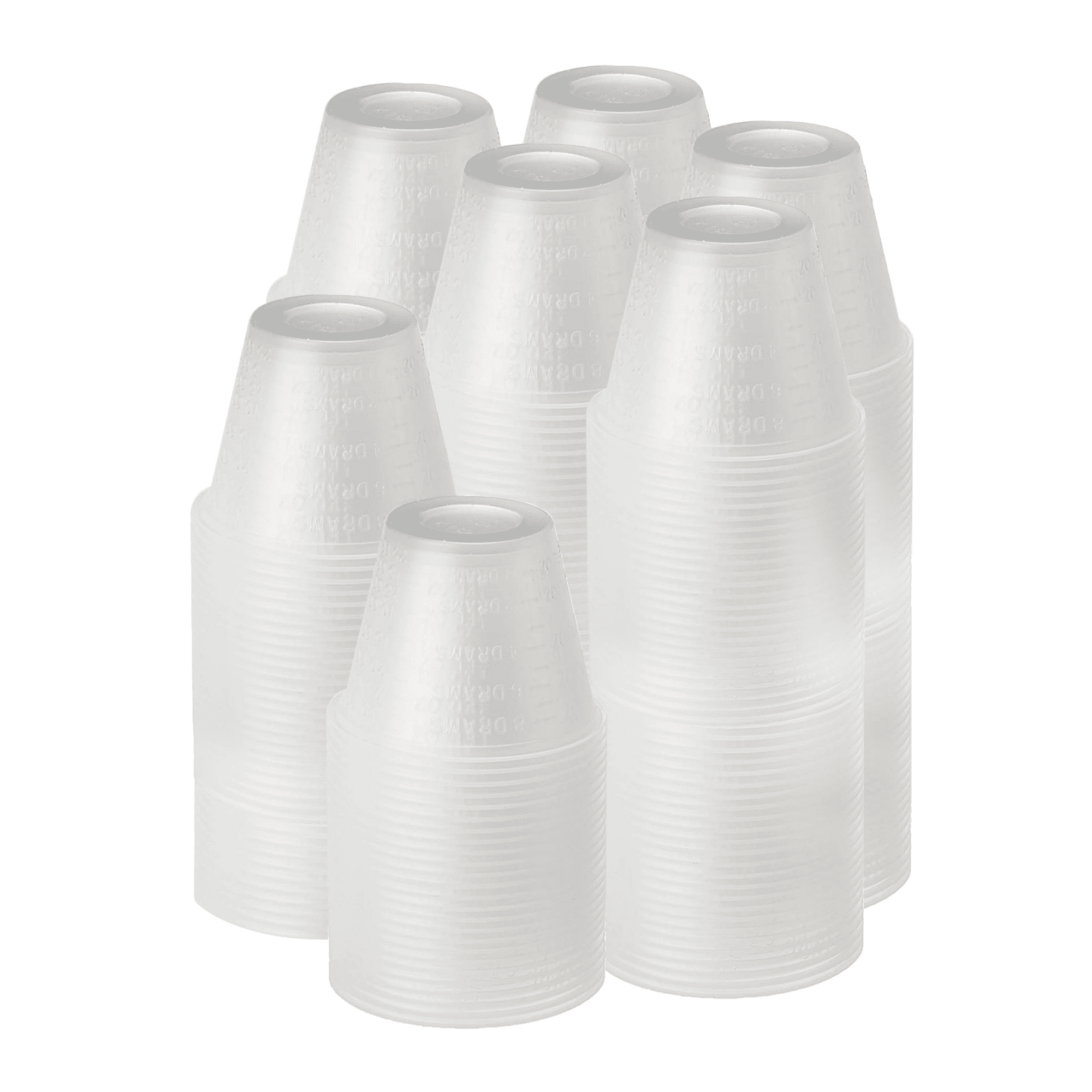 Perfect Stix Disposable Graduated Plastic Medicine Cups- Bulk Pack of 500, 1 Ounce Cups with Measurements, Dosage Measure-for Mixed Pills, Medication Measuring, Resin Mixing, Mouthwash