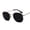 Black Grey, variant on Metal Frame Fashion Glasses with 99 Percent Visible Light Transmission PC Lenses UV400 Protection Personality Eyewear