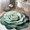 thumbnail image 1 of Floral Plush & Diatomaceous Earth Floor Mat, 3D Visual Flower Shaped Diatom Mud Floor Rugs, Realistic Pattern Non-Slip Absorbent Mat for Bedroom, Kitchen, Living Room, 1 of 8