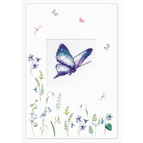 Post Card with Cross Stitch SP-102