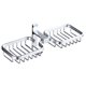 thumbnail image 1 of Jabonera doble para baño, aluminio, sin perforaciones, sin taladro, soporte para estante de pared, caja de jabón, blanco brillante Sweethay  JJ19660-04, 1 of 6