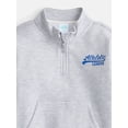 thumbnail image 4 of Wonder Nation Toddler Boys Graphic Half Zip Sweatshirt with Long Sleeves, Sizes 12M-5T, 4 of 5