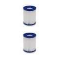 thumbnail image 2 of ZLight Recharge de Filtre de Piscine Gonflable en Polyester Portable pour Spa et Jacuzzi, Filtres de Pompe, Réparation, Entretien, Pièces de Remplacement, Type II, Ensemble de 2, 2 of 6
