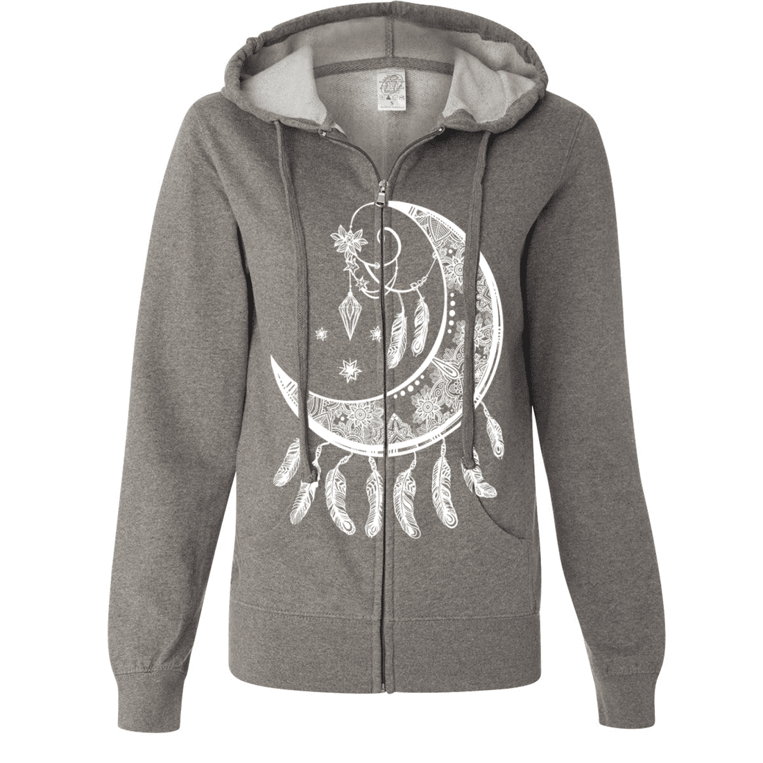 white zip up hoodie walmart