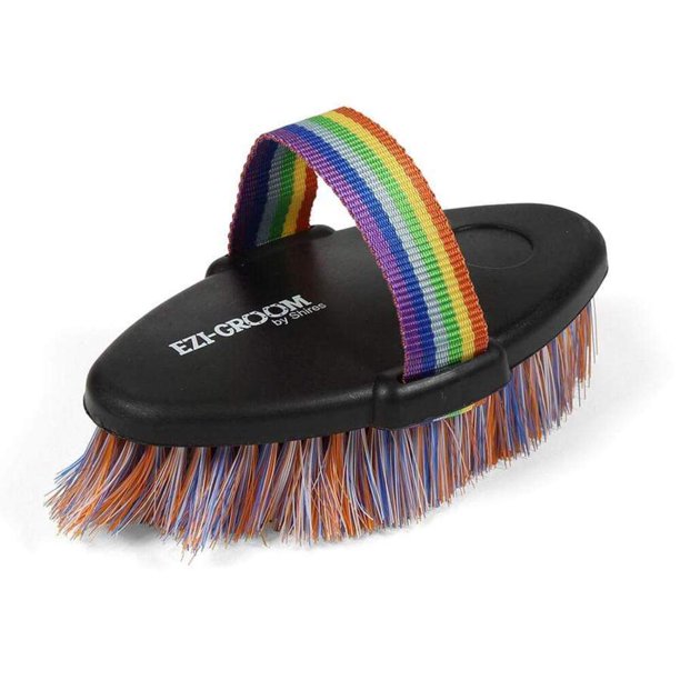 Ezi-Groom - Cepillo para el Cuerpo para Caballos Shape Up (Naranja, Azul)