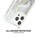 thumbnail image 5 of Ultra Thin Lightweight for iPhone 13 Pro Case, Luxury Clear Marble Pattern Back Case Anti-Falling Durable Lightweight Anti-fingerprint Anti-shock Soft Phone Cover for Men & Women, B, 5 of 11