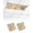 Beige, Tan, Cream, variant on 3 Pack Fluorescent Light Cover for Ceiling Lights, Blue Beige Seaside Magnetic Classroom Light Filters 4x2 Feet, Coastal Waves Starfish Summer Beach Nautical Ceiling Shade Panel for Office