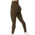thumbnail image 6 of A AGROSTE Seamless Butt Lifting Leggings for Women Booty High Waisted Workout Yoga Pants Scrunch Gym Leggings Coffee-M, 6 of 16