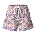 thumbnail image 5 of Beach Shorts for Women 2026 Summer Casual Lightweight Relaxed Fit Elastic Waist Swim Shorts with Pockets, 5 of 5