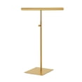 thumbnail image 2 of Estante ajustable para bolsos de Metal, soporte ajustable para bolsos, soporte de exhibición para bolsos con doble gancho para encimera minorista, tubo redondo dorado, 2 of 8