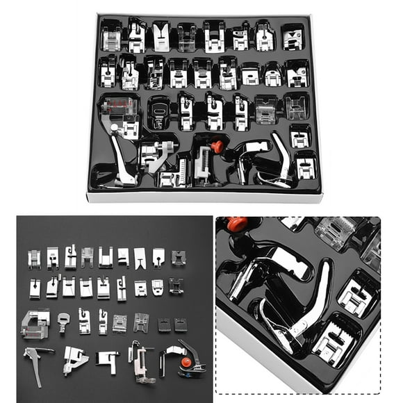 32pcs Coser A Caminar A Pie Kit De Pies De Pie Para La Máquina De Coser Doméstico Para La Mayoría De La Máquina De Coser Multifuncional Doméstica