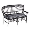 thumbnail image 4 of 2x Banco de Jardín de Hadas 1:12 Casa de Silla Metal para Adornos de de Bricolaje, 4 of 8