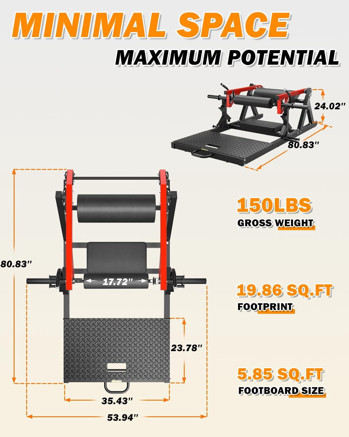 Hip Thrust Machine, 800LBS Plate-Loaded Glute Drive Band Peg, Heavy Duty Glute Bridge Machine with Weight Holder for Home Gym, Home Workout Equipment for Glute Muscles Building
