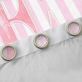 thumbnail image 4 of Manfei Monogrammed E Design Blackout Curtains,Pink Geometric Stripes Art Window Curtains Pack of 2 (38x45 Each), 4 of 6