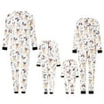 thumbnail image 3 of JYYYBF Matching Family Christmas Pajamas Elk Antler Long Sleeve Hooded Romper PJs Zipper Jumpsuit Loungewear, 3 of 6