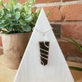 thumbnail image 6 of Gemstone Flat Silver Wrapped Pendant- Assorted Stones, 6 of 15