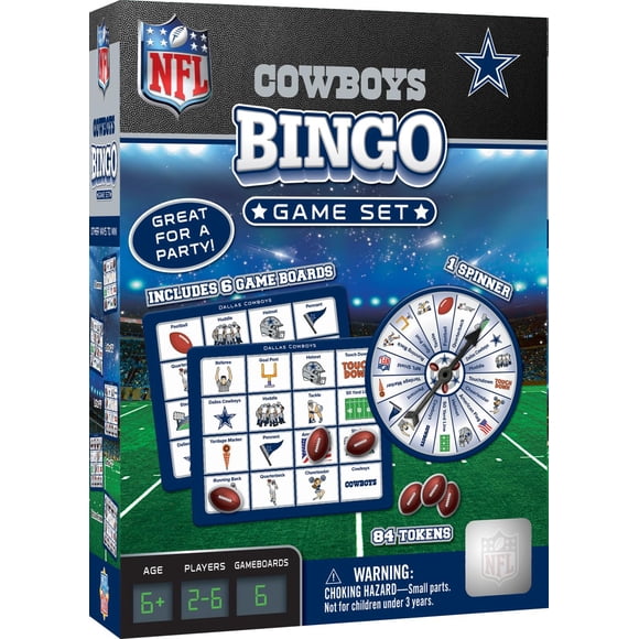 Juego de bingo Masterpieces Juegos para niños NFL Dallas Cowboys