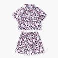 thumbnail image 5 of ZHANGDER Toddler Baby Girls Clothes 1T 2T 3T 4T 5T T-Shirts Shorts Clothing Set Short Sleeves Cute Summer Short Set 2pcs Shorts Outfits Set, Pink 2-3T, 5 of 8