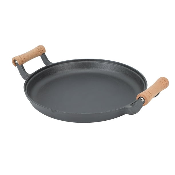 Cast Iron Griddle Pan,Grill Pan With Double Handles Skillet Pan Cast