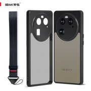 IBMRS For oppo find x6/x6 pro case, Translucent Matte Back Slim Shockproof Phone Cover (Camo Black)