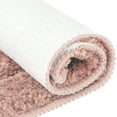 thumbnail image 4 of Unique Bargains Soft Absorbent Rug Non-Slip Plush Bath Mat for Bathroom Floor Pink 16"x24", 4 of 6