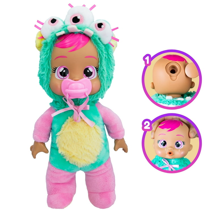 Cry Babies Tiny Cuddles Monsters Doll, Zippy, Monster Pajamas