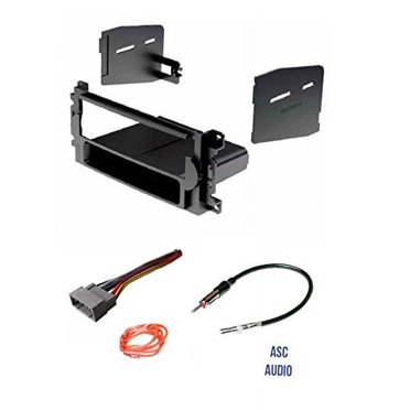 Double Din Car Stereo Dash Kit & Wiring Harness Combo For 2001 Dodge Dakota / Durango