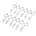thumbnail image 2 of Toggle Clasps, Stable Stainless Steel Lightweight Practical T-Bar Clasps Convenient Portable  for Handicrafts for Jewelry, 2 of 7